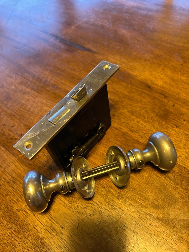 Russwin Mortise Lock with Handles and Key