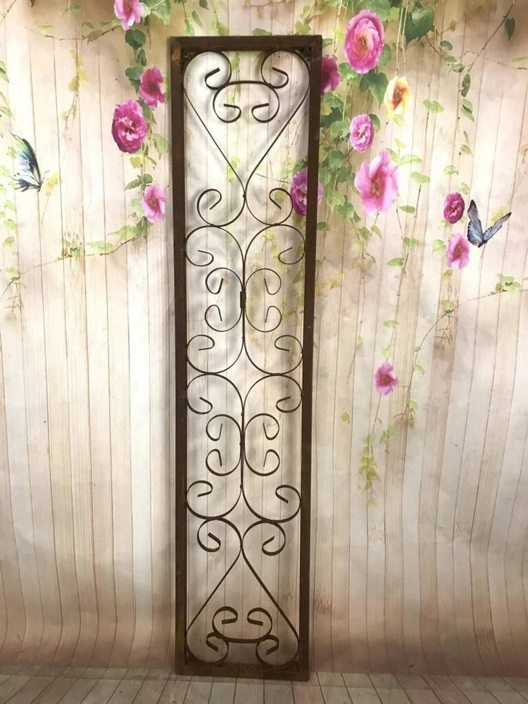 48" Tall Single New Orleans Exterior Wrought Iron Window Shutter