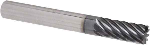 Iscar 3/8" Diam, 3/4" LOC, 10 Flute Solid Carbide Roughing & Finishing Corner...