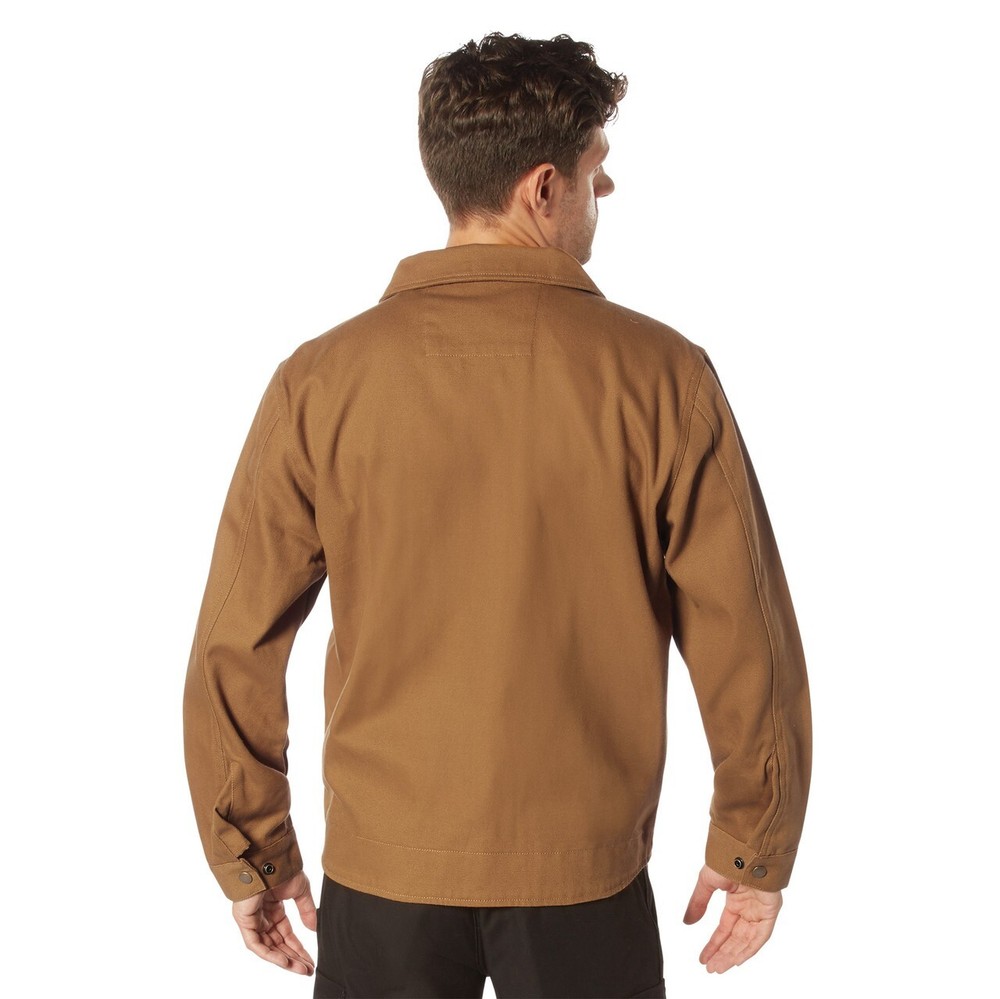 * ROTHCO * ' CANVAS WORK JACKET ' MENS ' SIZE MED ' WORK BROWN