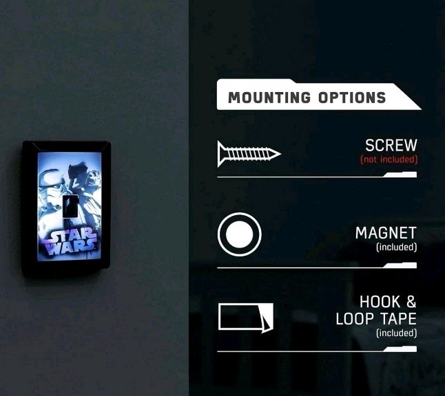 Star Wars Switch LED Night Light, Manual On/off Switch - A0052