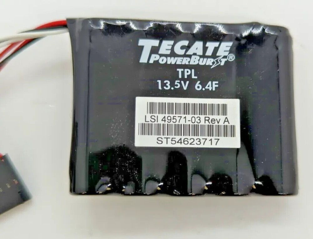 LSi 49571-03 TPL 13.5v 6.4F RAID Controller Battery BBU09 Tested