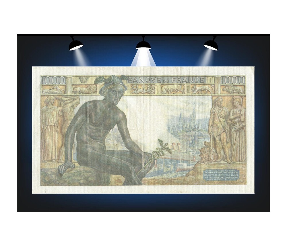 1000 Francs GODDESS DEMETER 1942