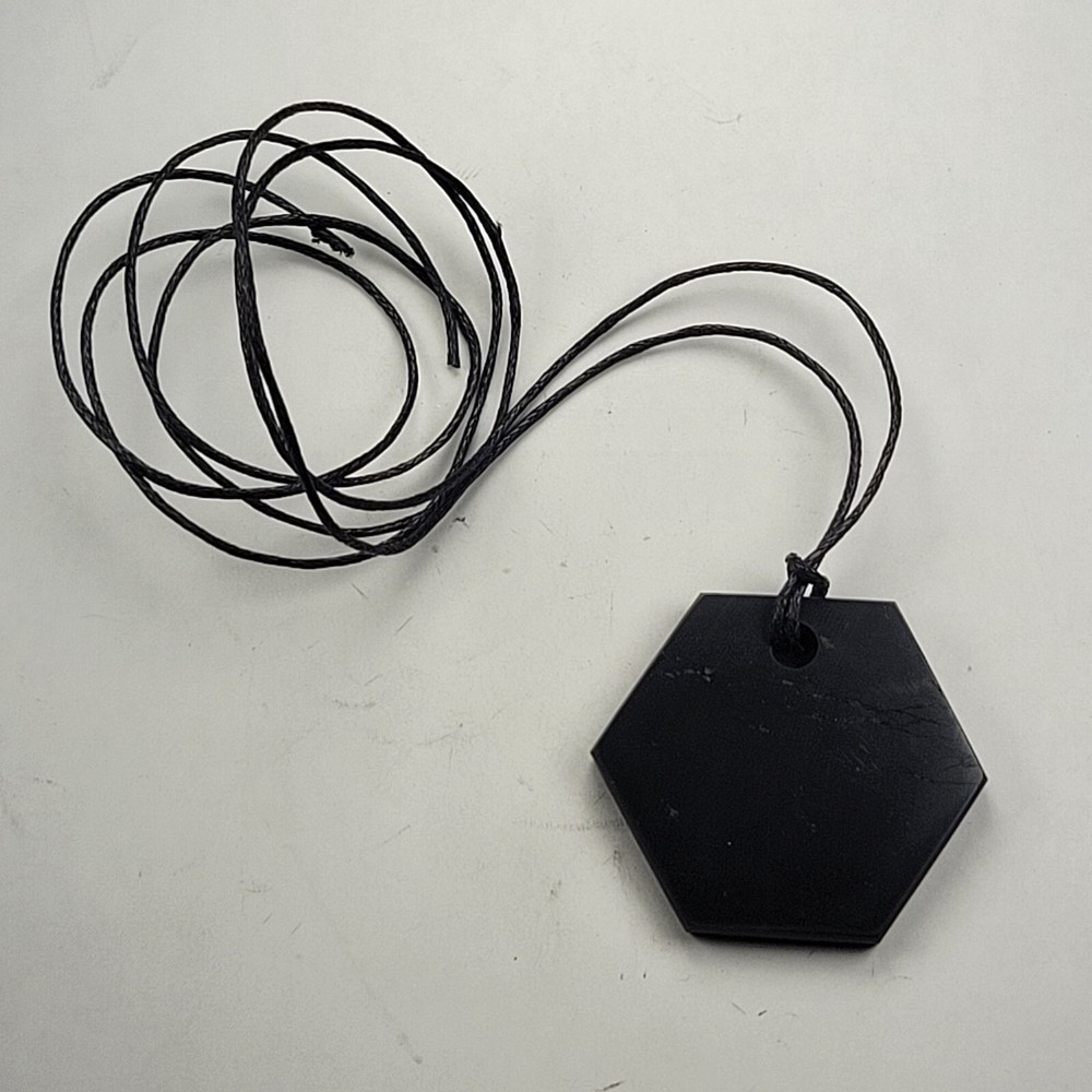 Shungite World Shungite Pendant Hexagon