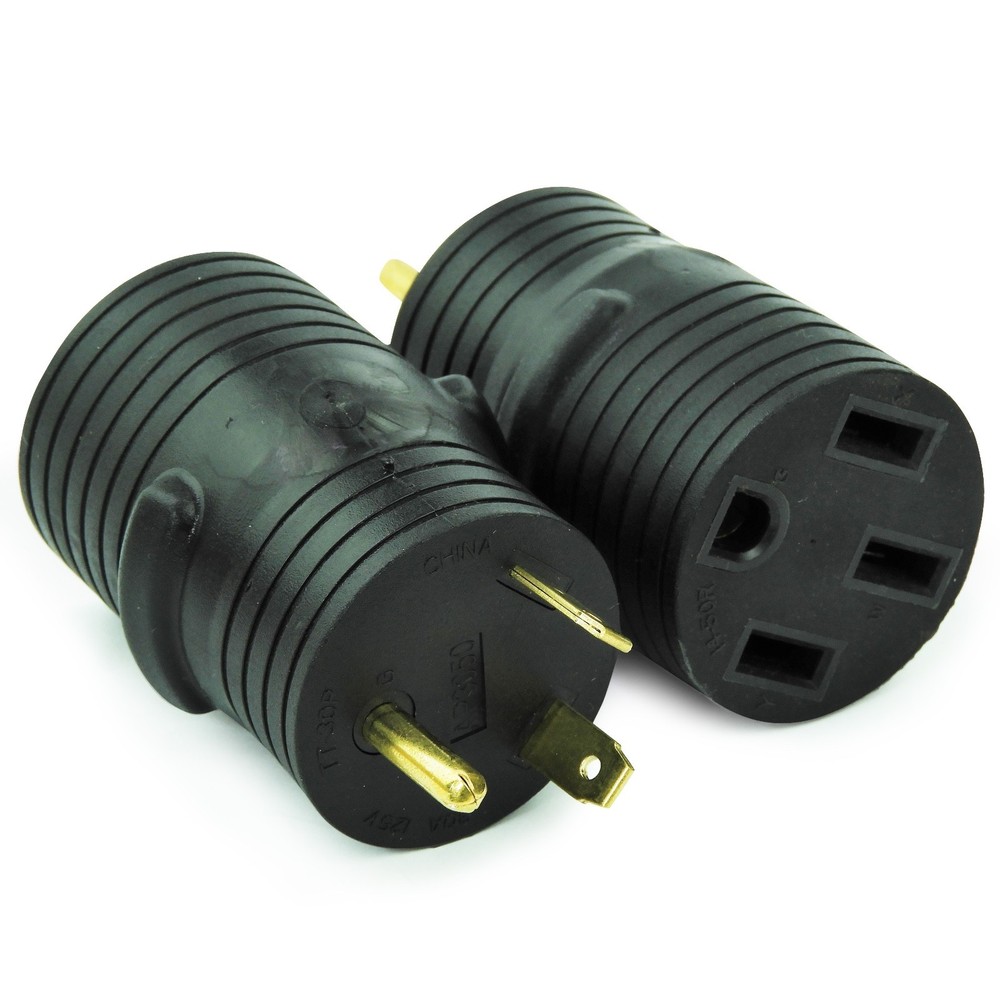 RV Electrical Adapter 50 Amp Female to 30 Amp Male 50A Female to 30A Male Round