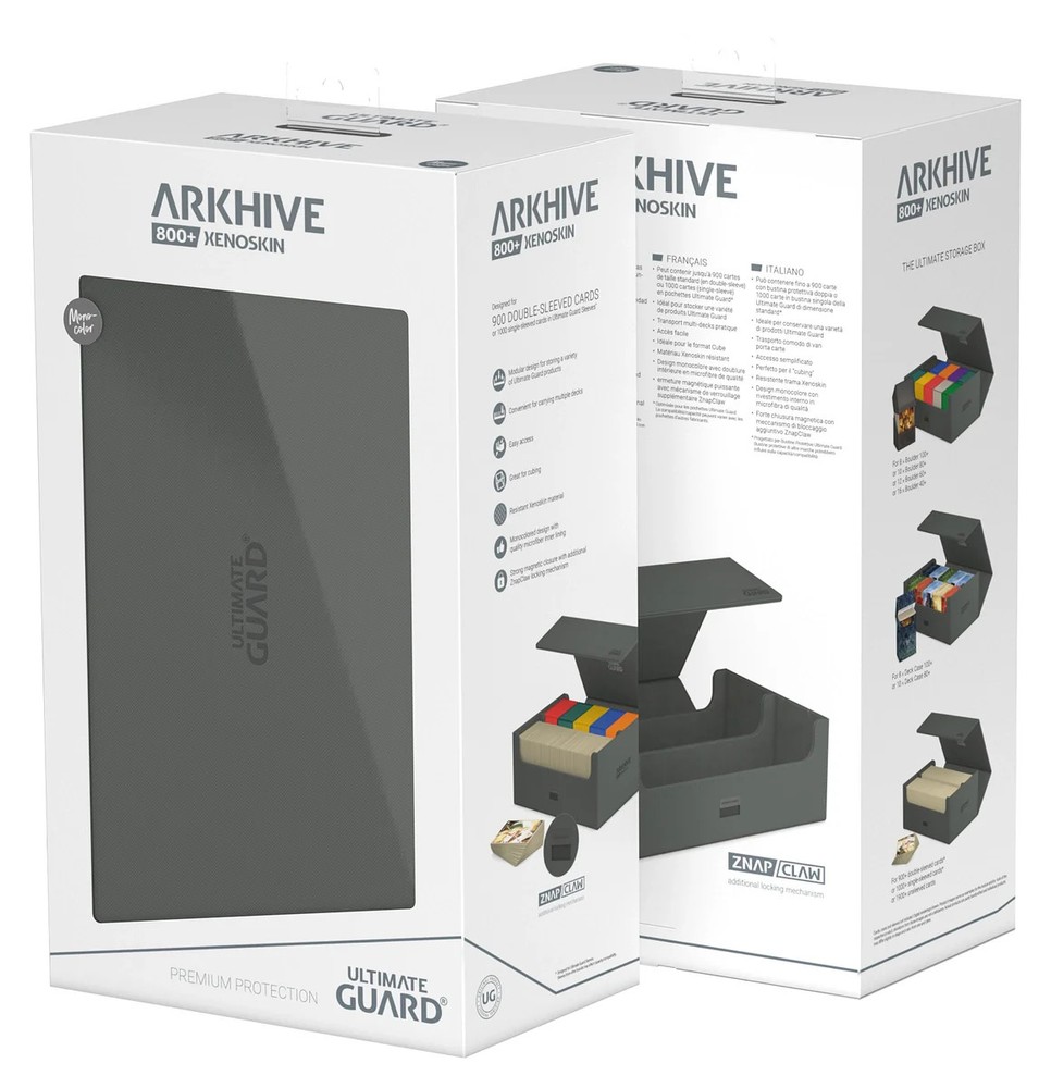 Ultimate Guard Arkhive 800 Xenoskin Grey Deck Case