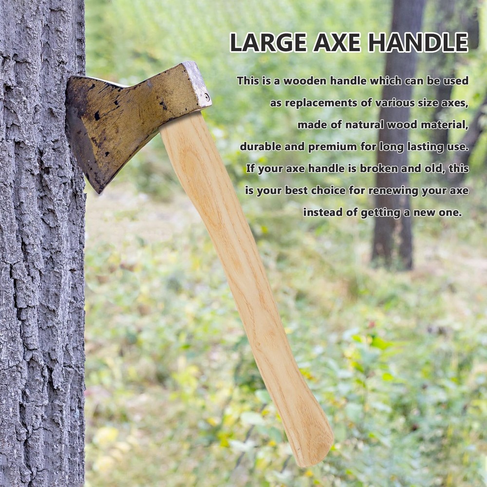 DOITOOL 14.17In Hickory Handle Replacement for Hatchet Durable Wood Handle fo...