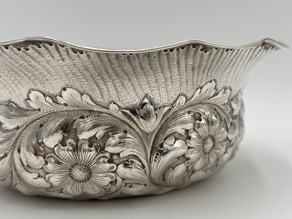Antique Gorham Sterling Silver Repousse Bowl