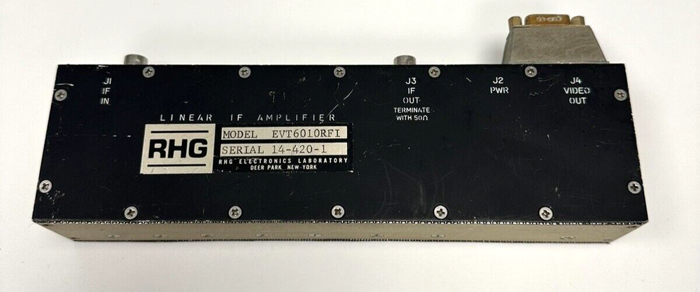 RHG Electronics Laboratory EVT6010RFI Linear IF Amplifier