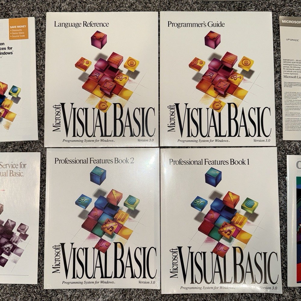 Microsoft Visual Basic Professional Edition Ver 3.0 Windows 95 New Open Box