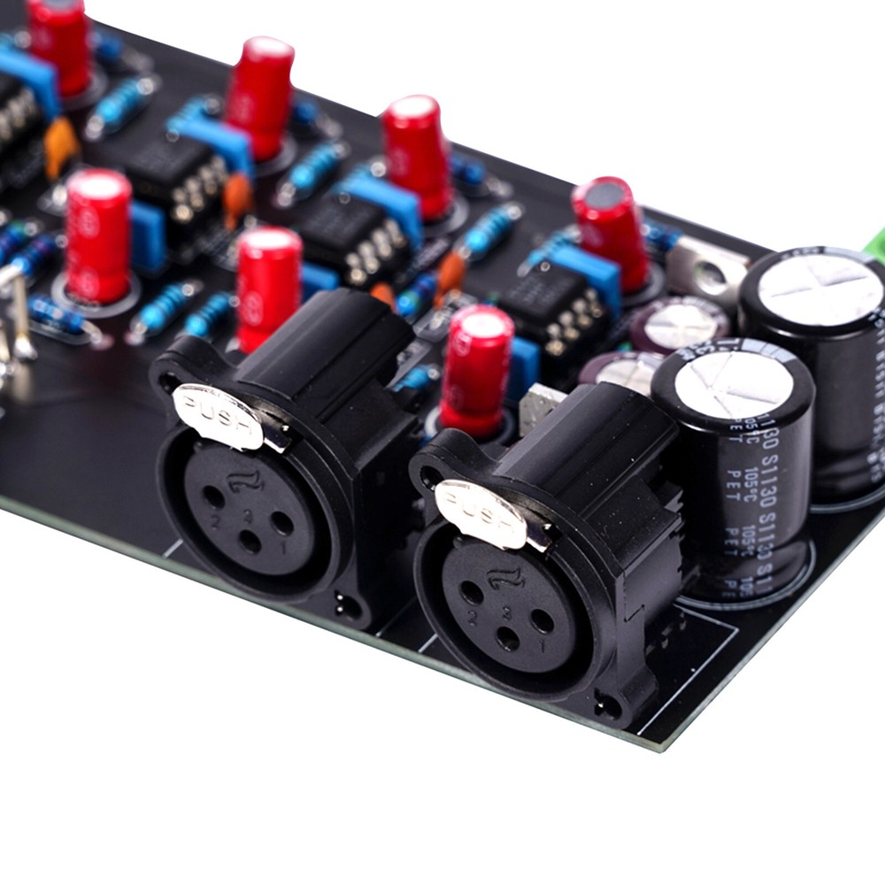 1pc Balanced Unbalanced input to balanced output board (dual channel)