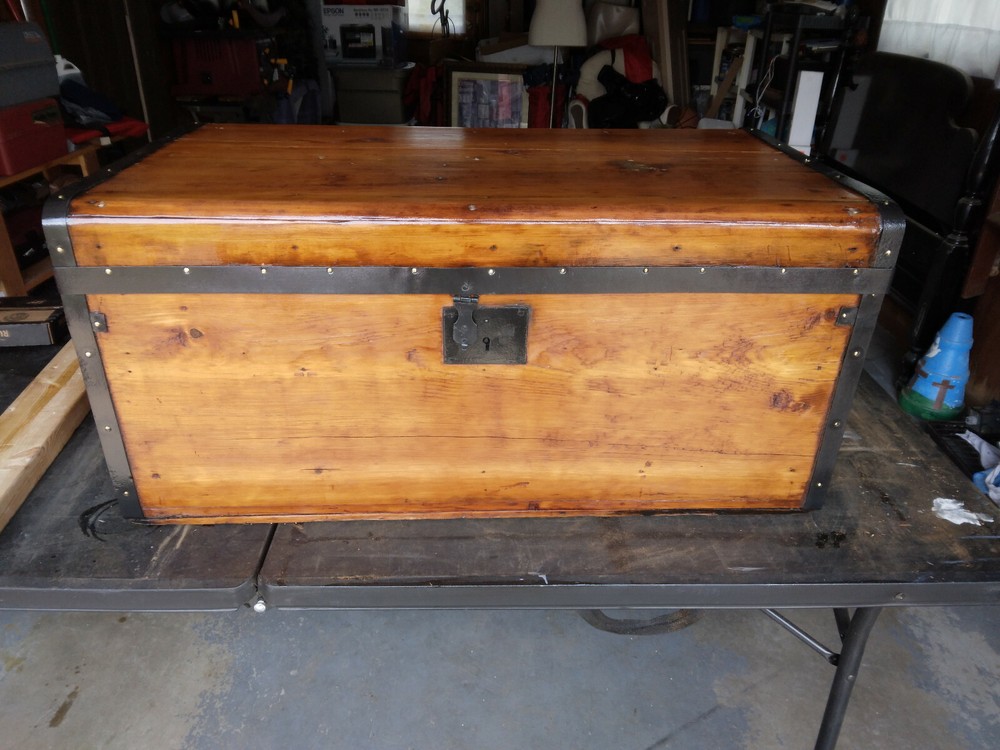 Civil War Stage Coach Steamer Trunk