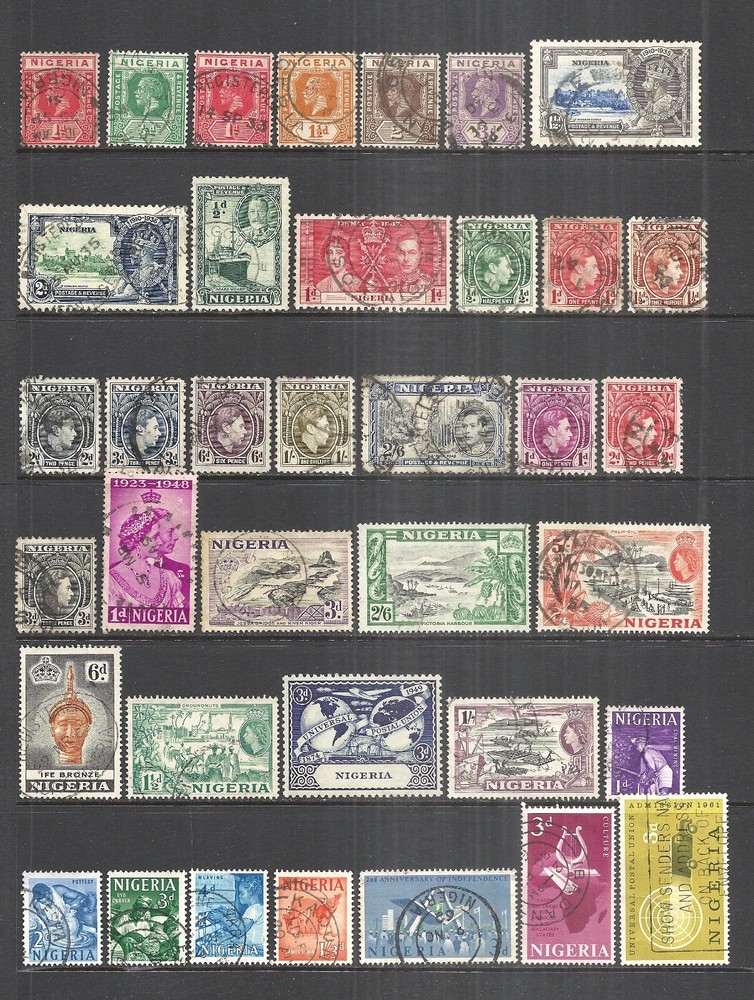 NIGERIA      VARIOUS USED ISSUES     1914 - 1962