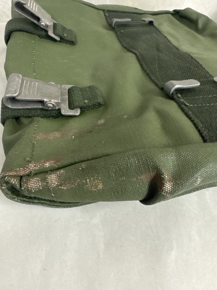 Genuine VTG Military Issue Heavy Duty Canvas Back Pack Pannier Side Bag