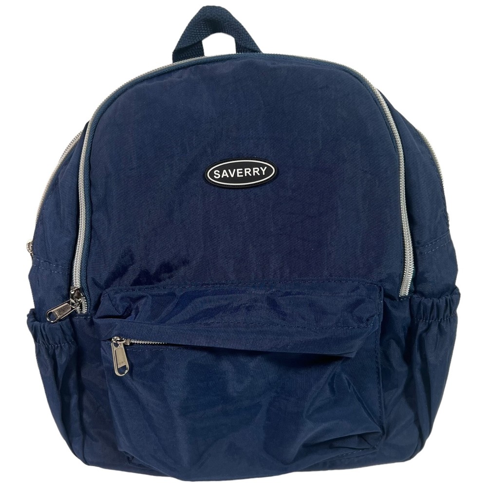SAVERRY Lightweight Small Daypack Hiking Nylon Backpack Blue Multi Pockets