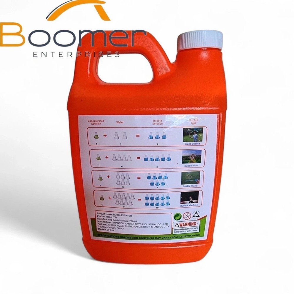 Homily Bubble Solution 32 oz Concentrated Bubbles Refill for bubbles Machine.