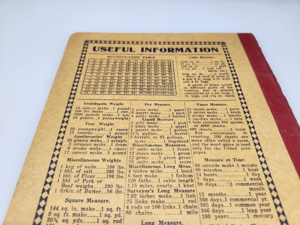 Vintage Double Q Composition Book No. 172 Notebook Used