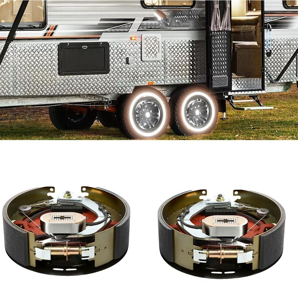 2pcs 12-1/4x4" 10K HD Electric Backing Plate 10000 Trailer Brake Fits Dexter US