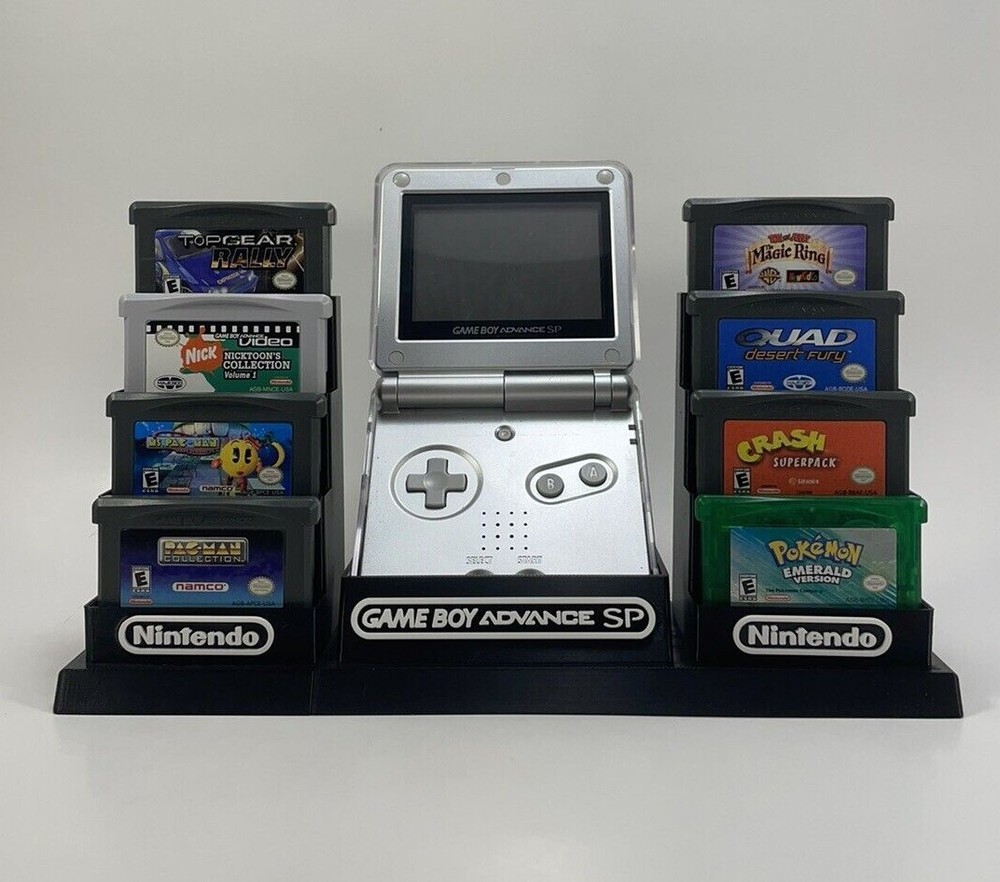 Game Boy Advance SP (Protective Case) & 18 Games - DISPLAY ONLY (Customize)