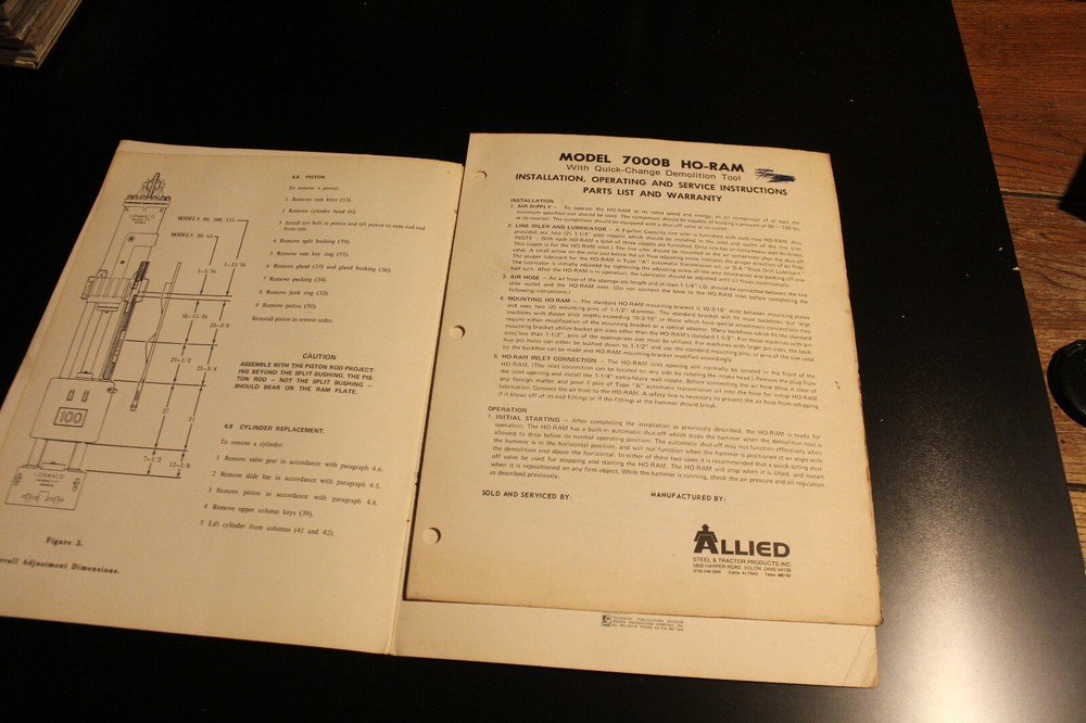 Conmaco Pile Hammer Operation and Service manual
