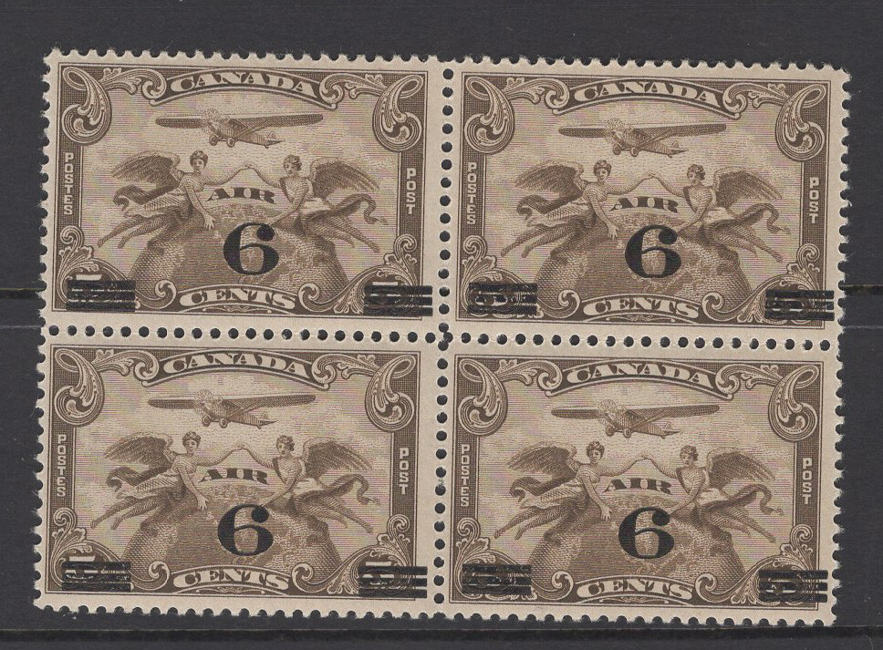 Canada Air Mail Block Scott C3 Mint Never Hinged