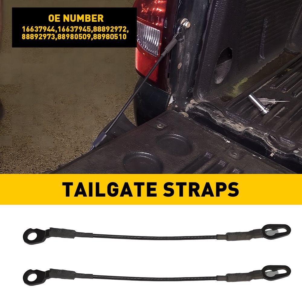 1Pair Tailgate Support Cable For 1999-2006 Silverado  02-06 Avalanche H2 E