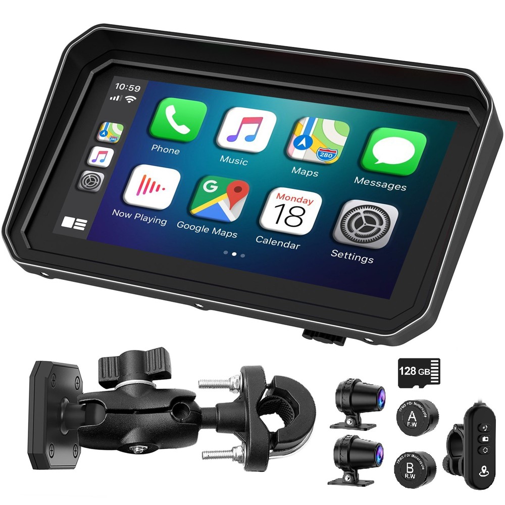 2026 New 6" Ultra-Bright Motorcycle Carplay / GPS Navigation System iOS/Android
