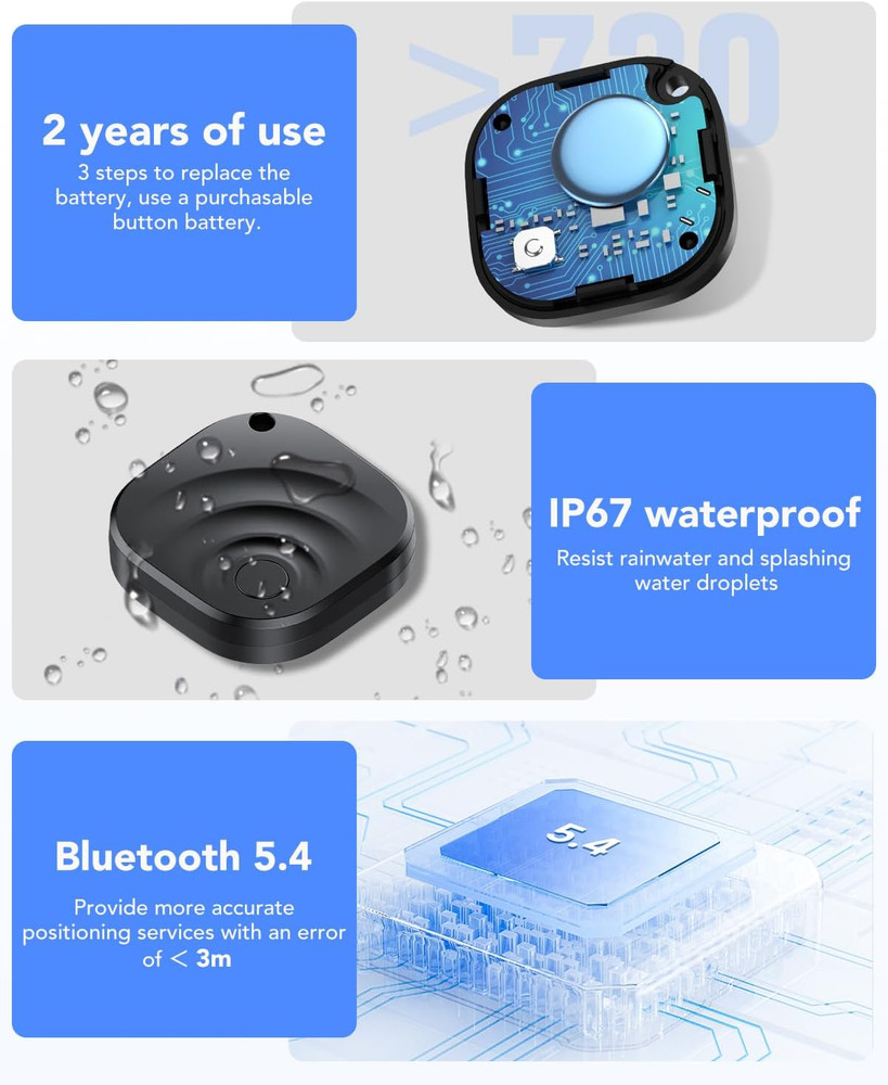 2026 Air Tracker Tags Item Locator for Android & Ios Bluetooth Tracker Smart Tag