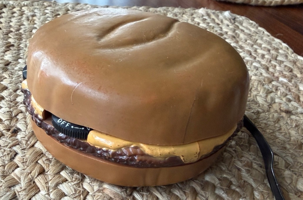 Vintage Hamburger Transistor Radio