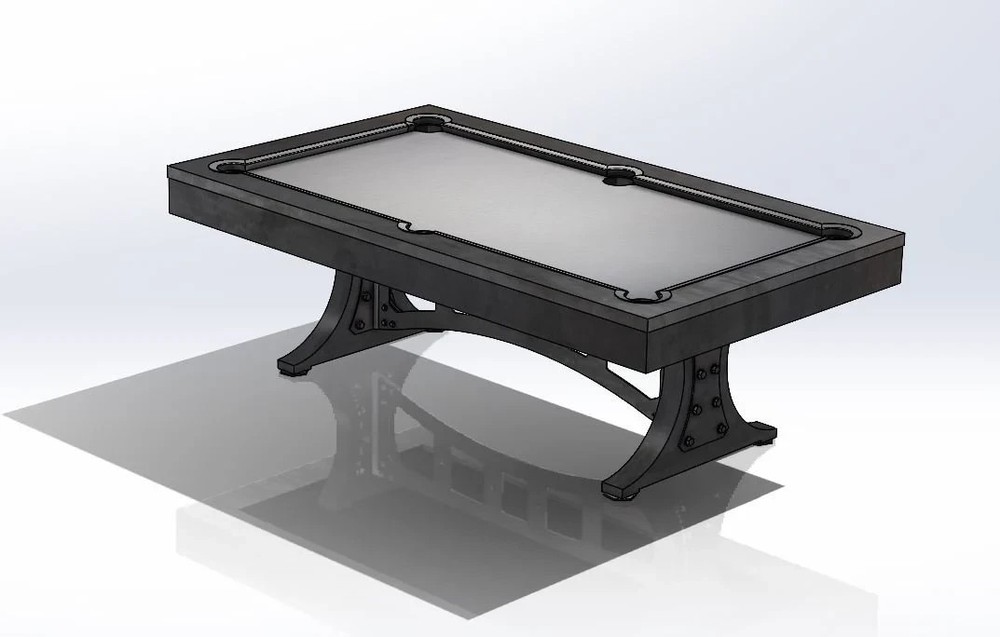 Custom Modern Industrial Pool Table