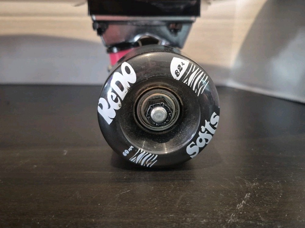 ReDo Shorty Cruiser Palm Checkers Skateboard EUC
