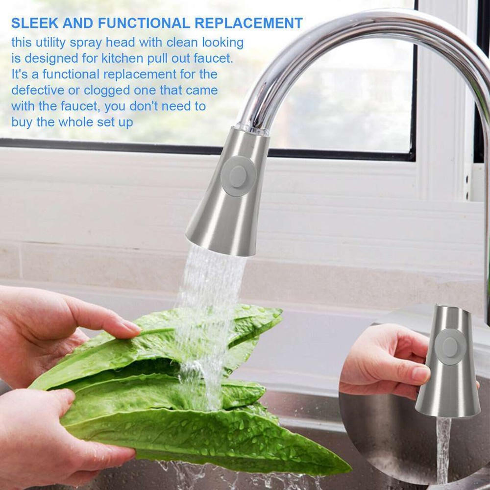 2Pack Kitchen Sink Pull-Down Faucet Sprayer Pull Out Spray Head Replacement Head