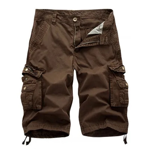 Men's Cargo Shorts Casual Solid Multi-Pocket, Color Options