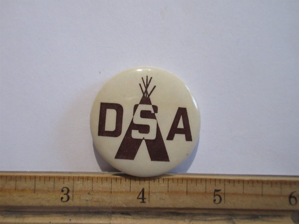 DSA Teepee logo button pin 1. 5"