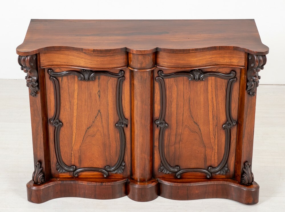 Victorian Cabinet Rosewood Sideboard 1860