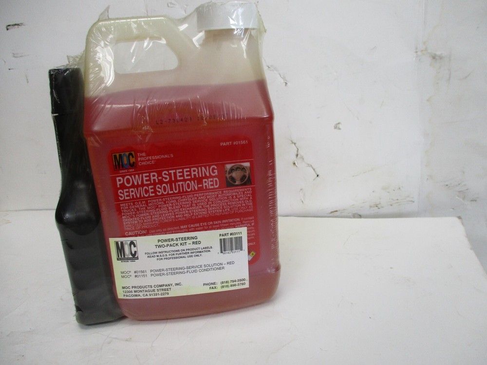 MOC NEW Power Steering Two-Pack Kit - RED FLUID Part #03111
