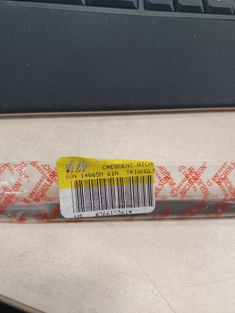 Nicholson American-Pattern File: 6" Long, Taper, Single 14665M