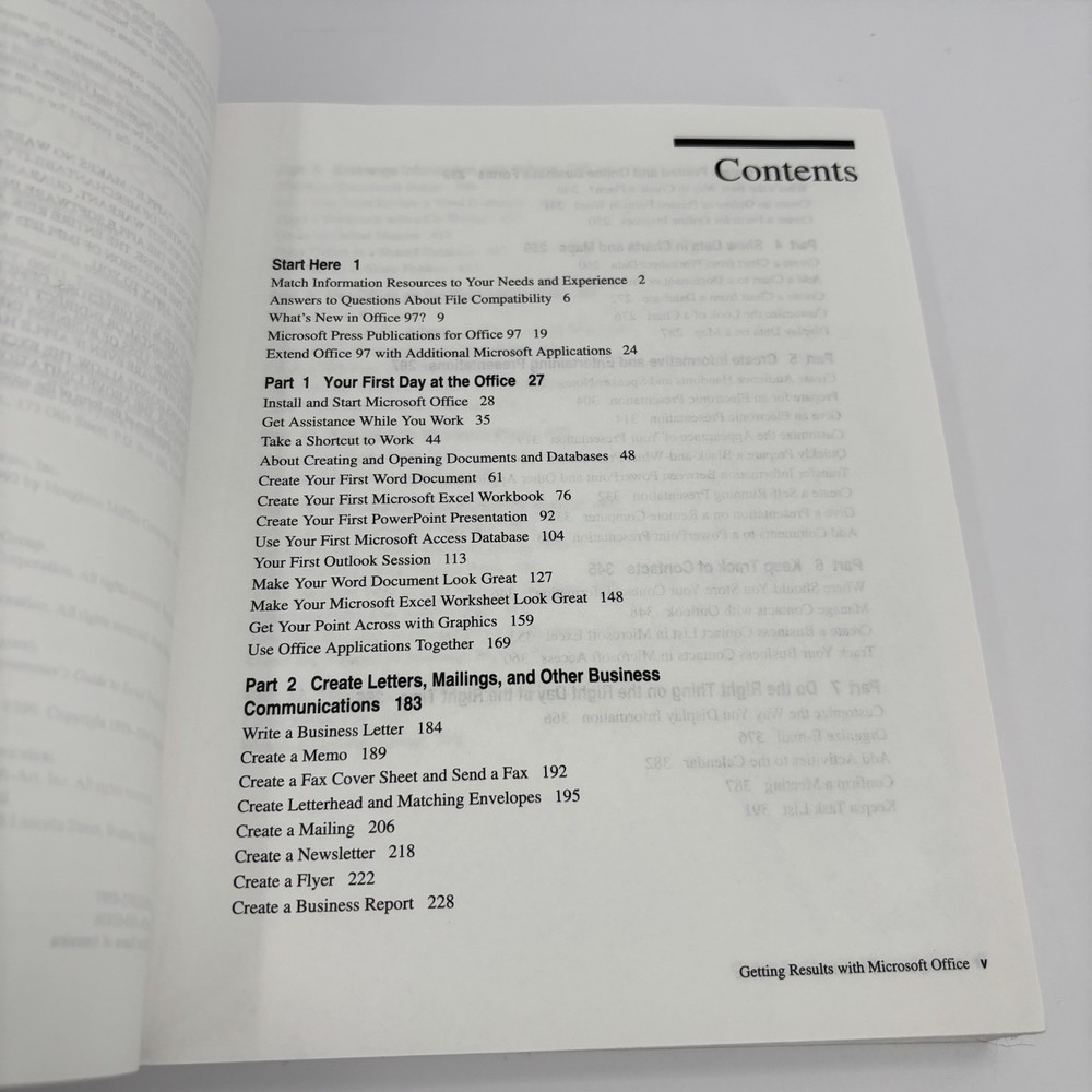 Getting Results Microsoft Office 97 Book 1997 Vintage Computer Guide