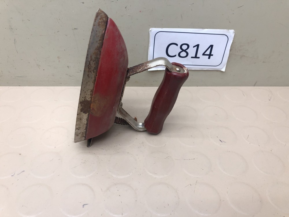 Vintage Small Red Utility Iron ~ For Display