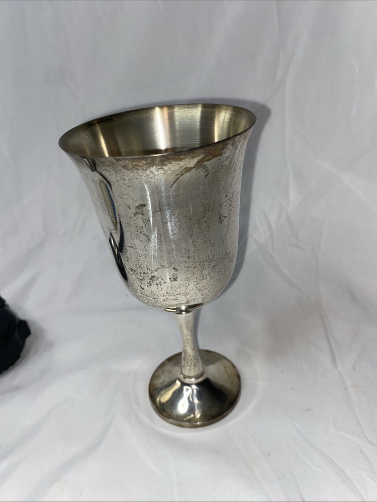Salem Silverplate Stemmed Goblet