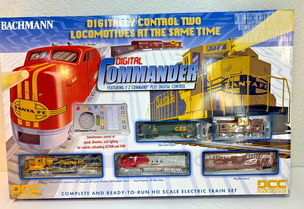HO Scale Bachmann Digital Commander DCC Equipped Ready To Run Electric Train Set