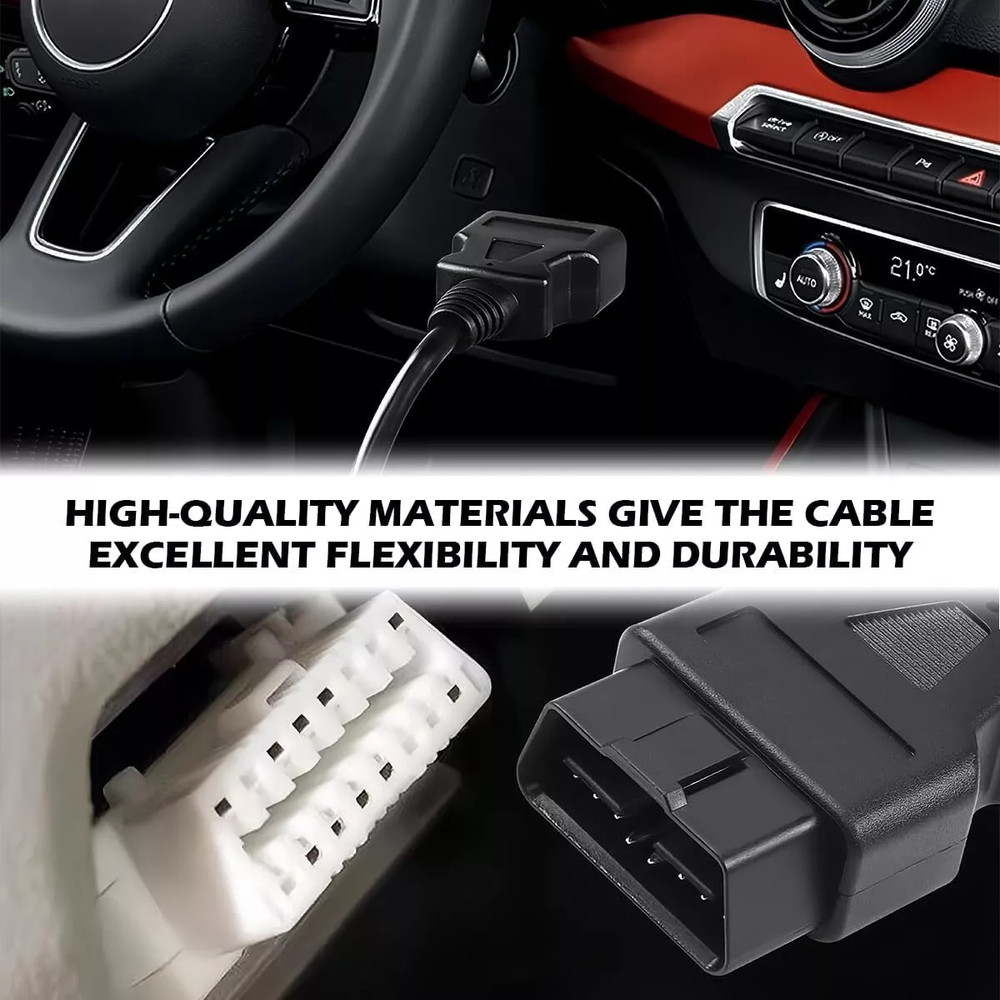 For Ford Engine Repair Tool 7 Pin OBD1 to OBD2 Cable Adapter Code Reader Scanner