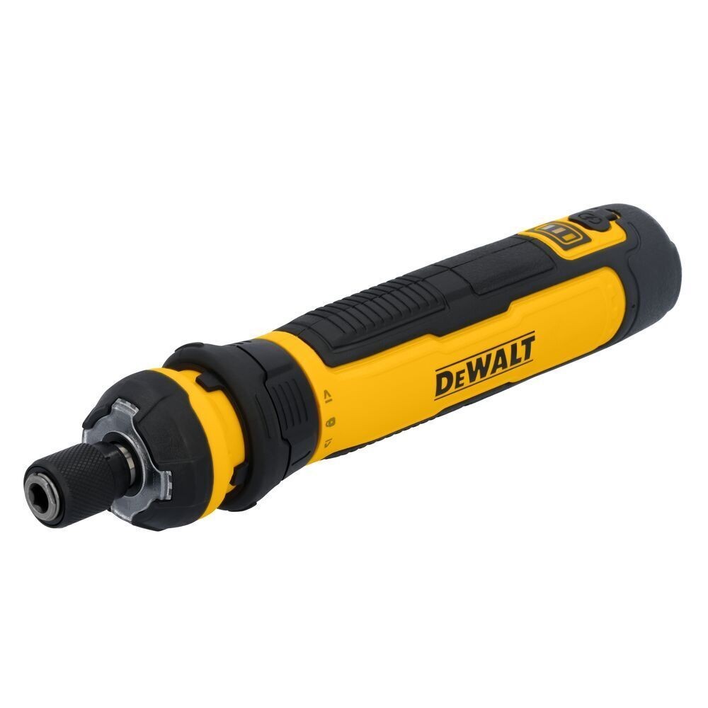 DEWALT 4V DC Screwdriver: Straight Handle, 360° Control, 12x2in Bits + USB Cable