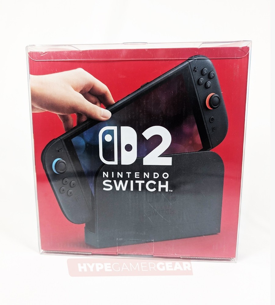 Nintendo Switch 2 Box Protector & Display Case | PET Plastic | Acid-Free |