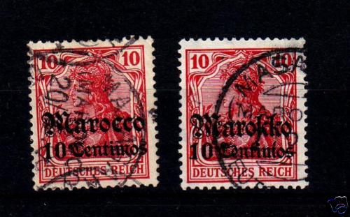 Dp Morocco Stpl. Mazagan Type 1 And 2 (Kol26)