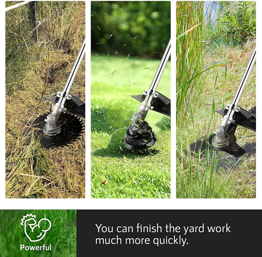 58CC Cordless Weed Eater Wacker Gas Powered 2-Cycle 4 in 1 String Grass Trimmer