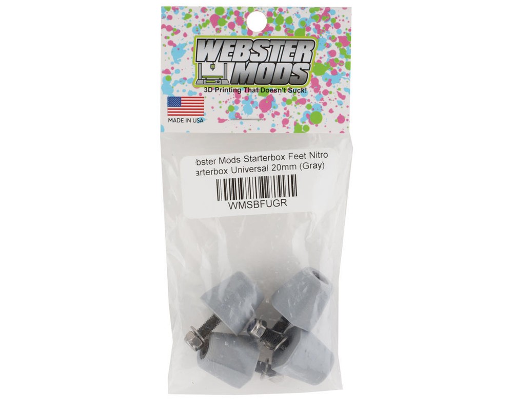 Webster Mods 20mm Universal Starter Box Feet (Grey) [WMSBFUGR]