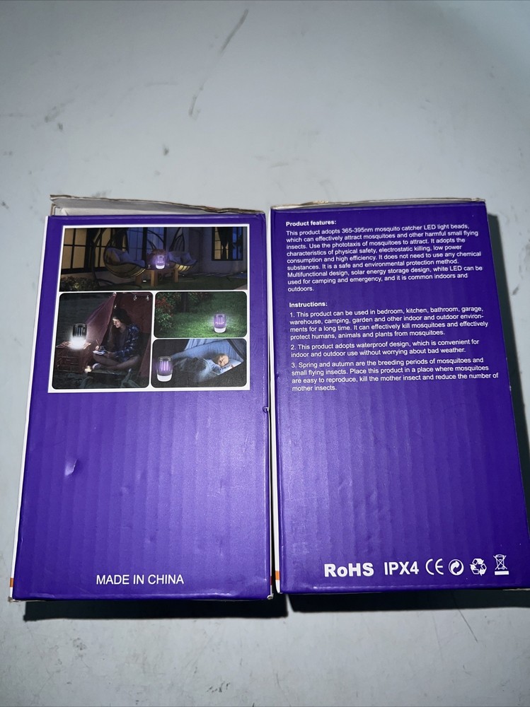 2 Multi-functional Mosquito Killing Lamp Solar/ Usb Charging/ Cob Lighting New