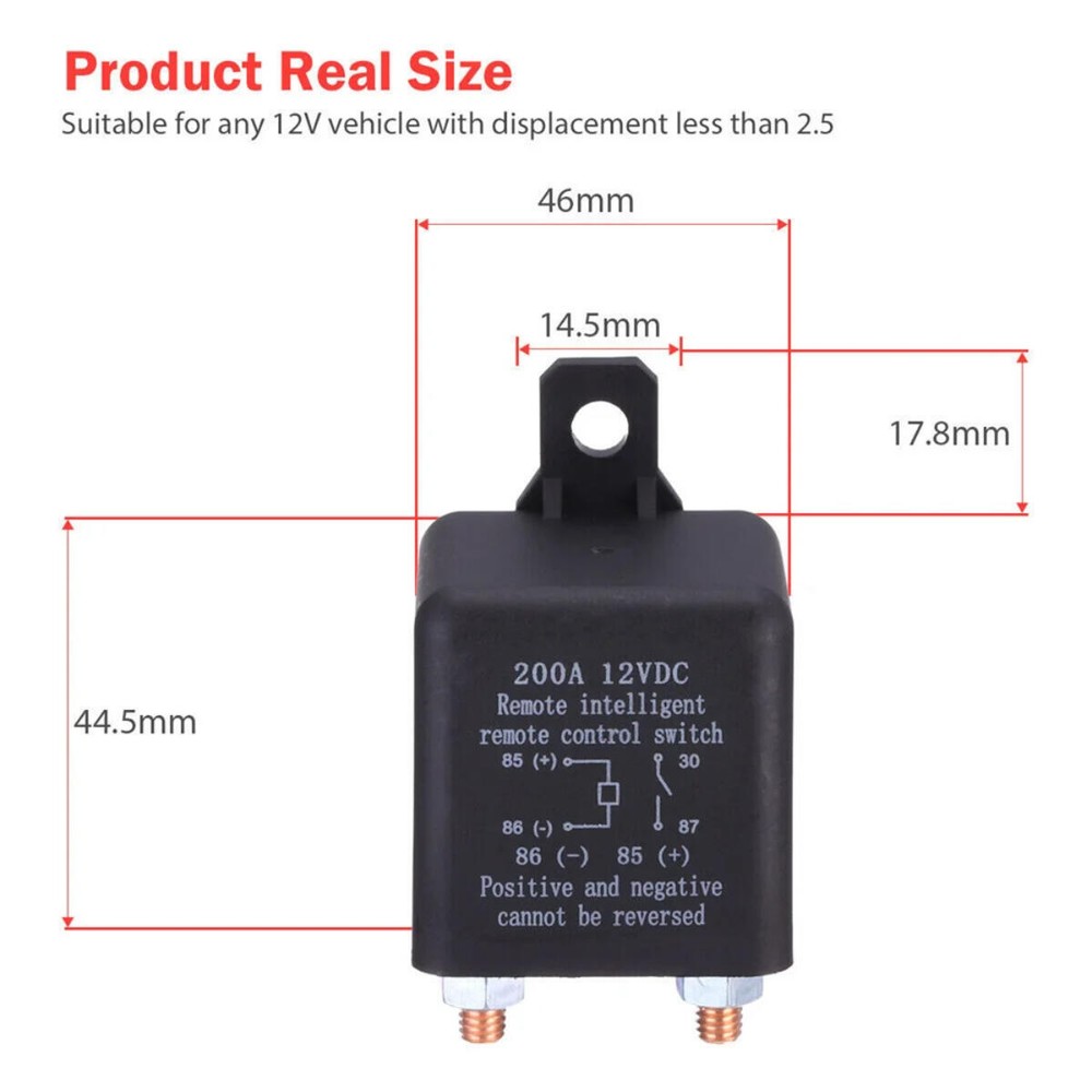 Car Battery Switch Disconnect Power Kill Master Isolator Cut Off Remote Control