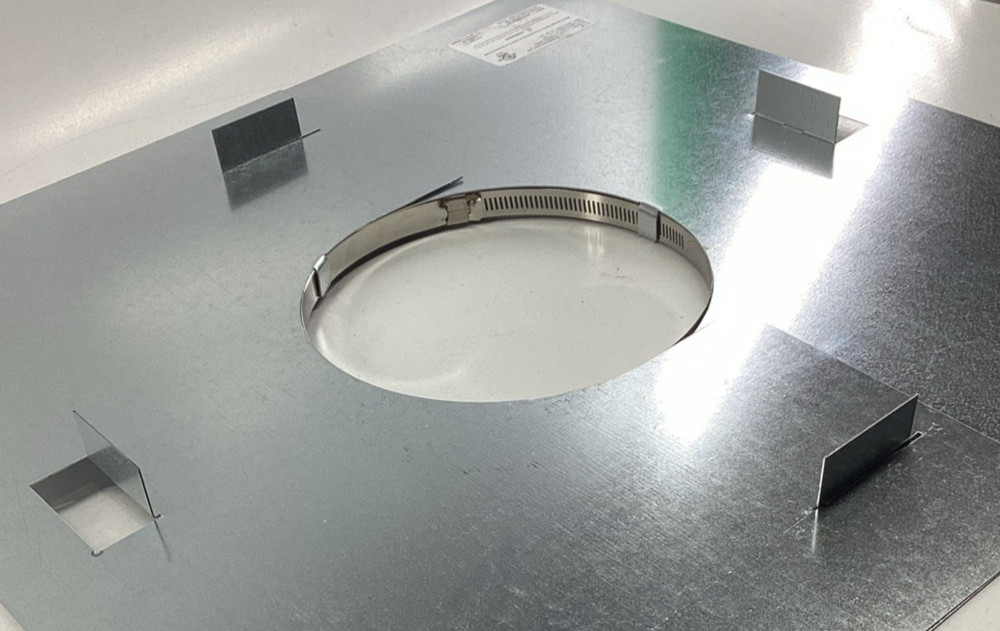 Z-Flex 2ZVFSS064DW Double Wall Fire Stop with Support 6"- 4"